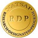 The NATSAP Seal identifying RedCliff as certified research-designated program. RedCliff Ascent is one of the only wilderness therapy programs for teens that is accredited by the National Association of Therapeutic Programs and Schools (NATSAP) as a research-designated program.